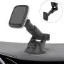 Suction Cup Magnetic Phone Car Mount with Quick Extendable Telescopic Arm, Industrial-Strength Suction Cup, 6 Strong Magnets, 3 Metal Plates, Dashboard Windshield Holder for All iPhone Cell Phone Suction Cup Magnetic Phone Car Mount with Quick Extendable Telescopic Arm, Industrial-Strength Suction Cup, 6 Strong Magnets, 3 Metal Plates, Dashboard Windshield Holder for All iPhone Cell Phone
