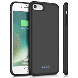 Battery Case for iPhone 6Plus/6s Plus/7Plus /8Plus, Upgraded 8500mAh Portable Charging Case Extended Battery Pack for iPhone 6s Plus/6 Plus/7 Plus /8 Plus Rechargeable Charger Case(5.5 inch)- Black