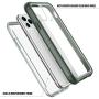 SPIDERCASE for iPhone 11 Pro Max Case, Built-in Screen Protector Full Heavy Duty Protection Shockproof Anti-Scratched Rugged Case for iPhone 11 Pro Max 6.5 inch 2019 (Green+Clear)