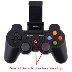 ASDQ INSI-Wireless Gamepad Universal Game Controller, Bluetooth Joystick, with Phone Holder, for Android Smartphones, as Xiaomi Huawei Oppo
