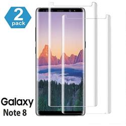 Galaxy Note 8 Screen Protector, (2-Pack) Tempered Glass Screen Protector [Force Resistant up to 11 pounds] [Full Screen Coverage] [Case Friendly] for Samsung Note 8