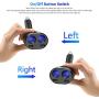 Rocketek USB Car Charger Splitter Adapter, 2 Socket Cigarette Lighter Multi Power Outlet 12V/24V 80W DC with LED Voltmeter Switch Dual USB Port for Mobile Phone Tablet GPS Dash Cam Samsung Tomtom