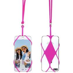 Cell Phone Lanyard, Universal Phone Case Holder, Silicone Necklace Strap for iPhone, Galaxy, Note, Pixel, Moto & More