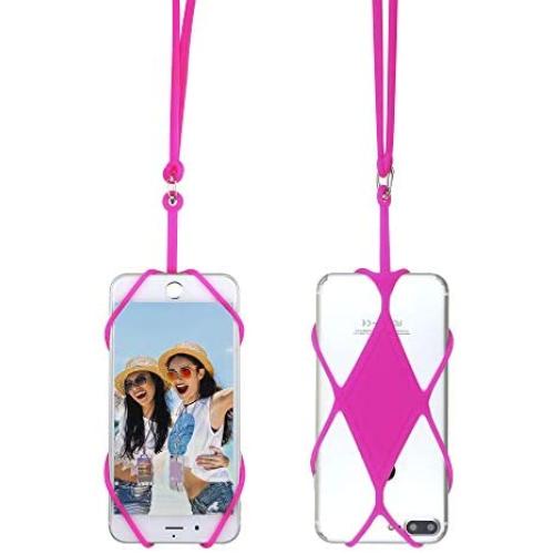 Cell Phone Lanyard, Universal Phone Case Holder, Silicone Necklace Strap for iPhone, Galaxy, Note, Pixel, Moto & More