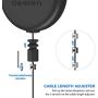 [Pro Version] KIWI design VR Cable Management, Retractable Ceiling Pulley System for HTC Vive/HTC Vive Pro/Oculus Rift S/PS VR/Microsoft MR/Samsung Odyssey VR Accessories (Black, 3 Pack)