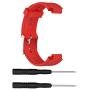 ECSEM Replacement Band Compatible with Garmin Forerunner 25 GPS Running Watch Wristband Fitness Tracker for Smartphone(Female Strap) (Red)