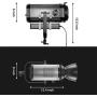 GVM 150W LED Video Light with Bowens Mount, 5600K Daylight 22000LUX Balanced Focusable LED Continuous Video Lighting Kit for Studio Photography Shooting, CRI95+/Tlci95+, DMX, Carry Bag