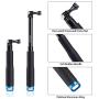 Vicdozia Extension Selfie Stick, Portable Hand Grip Waterproof Handheld Monopod Adjustable Pole Compatible with GoPro Hero(2018) Hero 8 7 6 5 4 AKASO SJCAM DJI OSMO Action and More Sports Cameras