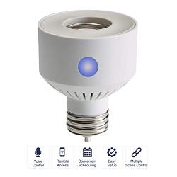 NSi Industries TORK WFIS1 Smart Socket - Indoor Standard Wi-Fi Screw-Based Lighting Socket - Works with Amazon Alexa and Google Assistant - Remote Access with Smartphone/Tablet App - No Hub Required