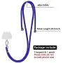SS Phone Lanyard, 2 in 1 Adjustable Detachable Neck Strap with Phone Patch Compatible with Any Cell Phone Smartphones - Blue SS Phone Lanyard, 2 in 1 Adjustable Detachable Neck Strap with Phone Patch Compatible with Any Cell Phone Smartphones - Blue