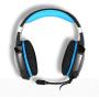 KOTION EACH G1200 Gaming Headset for PS4, Professional 3.5mm PC Stereo Headphones with Mic, Comfortable Bass Headband with Integrated Microphone for PS4 PC Computer Laptop Smartphones (Blue)