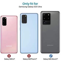 [3 Pack] L K Camera Lens Protector for Samsung Galaxy S20 Ultra 5G Tempered Glass Screen Protector, 9H Hardness HD Clear Back Camera Protector