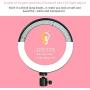 10" Selfie Ring Light with Tripod Stand & Cell Phone Holder for Live Stream/Makeup, Dimmable LED Desktop Ring Light with 3 Light Mode for YouTube Video/Photography