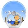 Smart Phone Stand Ring Holder Universal 360 Degree Rotating Finger Grip Kickstand for All Cell Phones Tablets-Generic Cute Cartoon Peanuts Snoopy Non