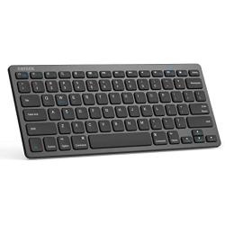 Arteck Ultra-Slim Bluetooth Keyboard Compatible with iPad 10.2-inch/iPad Air/iPad 9.7-inch/iPad Pro/iPad Mini, iPhone and Other Bluetooth Enabled Devices Including iOS, Android, Windows, Black