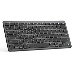 Arteck Ultra-Slim Bluetooth Keyboard Compatible with iPad 10.2-inch/iPad Air/iPad 9.7-inch/iPad Pro/iPad Mini, iPhone and Other Bluetooth Enabled Devices Including iOS, Android, Windows, Black