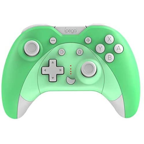 ipega-PG-SW023 Bluetooth Wireless Gamepad with Vibrating six-axis Function for N-Switch PS3 Galaxy S10/S10+ Galaxy S20 S20+5G LG Oppo VIVO MI Android Smartphone Tablet (Win 7 and Above) (Green)