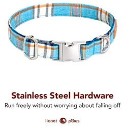 Lionet Paws Dog and Cat Collar with Bowtie,Soft and Comfortable,Adjustable Collar