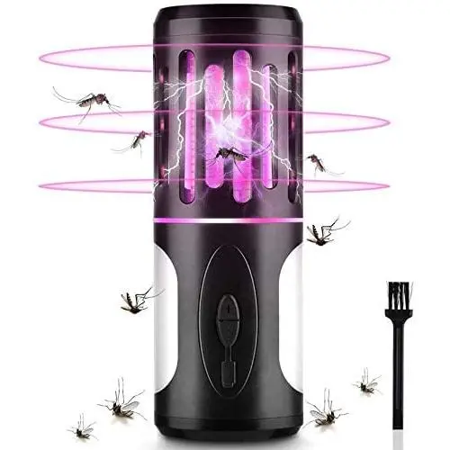 2 in 1 Electric Bug Zapper, Mosquito Zappers Killer Insect Fly Traps, Rechargeable LED Camping Lantern, Waterproof Mosquito Trap for Backyard, Patio, Indoor Outdoor 2 in 1 Electric Bug Zapper, Mosquito Zappers Killer Insect Fly Traps, Rechargeable LED Camping Lantern, Waterproof Mosquito Trap for Backyard, Patio, Indoor Outdoor