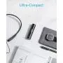 Anker PowerCore+ Mini, 3350mAh Lipstick-Sized Portable Charger (Premium Aluminum Power Bank), One of The Most Compact External Batteries, Compatible with iPhone Xs/XR, Android Smartphones and More