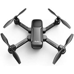 Ruko U11 GPS Drone with Camera, 4K UHD FPV Quadcopter Drones for Adults with Auto Return Home, Follow Me, Tap Fly, 20 Mins Flight Time, Easy to Use for Beginner (2 Batteries and Carrying Case) - Black