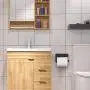 VAEHOLD Self Adhesive Toilet Paper Holder with Phone Shelf SUS 304 Stainless Steel Wall Mounted Toilet Paper Roll Holder - Rustproof and Bathroom Washroom Tissue Roll Holder with Shelf - Black VAEHOLD Self Adhesive Toilet Paper Holder with Phone Shelf SUS 304 Stainless Steel Wall Mounted Toilet Paper Roll Holder - Rustproof and Bathroom Washroom Tissue Roll Holder with Shelf - Black
