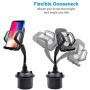 2020 New Benefree Cup Holder Phone Mount Universal Adjustable Gooseneck Cup Holder Cradle Car Mount for Cell Phone iPhone 11/11 pro/Xs/XS/Max/X/8/7 Plus/Galaxy/Huawei(Gray)