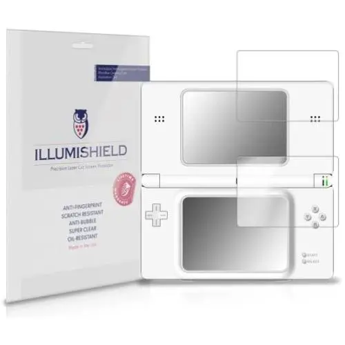 iLLumiShield Screen Protector Compatible with Nintendo DS Lite (3-Pack) Clear HD Shield Anti-Bubble and Anti-Fingerprint PET Film iLLumiShield Screen Protector Compatible with Nintendo DS Lite (3-Pack) Clear HD Shield Anti-Bubble and Anti-Fingerprint PET Film