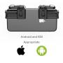 Phone Triggers,Zeesean PUBG Mobile Controller No Need to Remove Phone Case,1 Pair of Mobile Game Controller for Fornite/Knives Out/Rules of Survival,Upgraded Metal Edition,Black