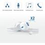 Headphones Heavy Bass Stereo Earphones Earbuds Noise Isolating Tangle Free Headsets CBGGQ in Ear Headphones with Remote & Microphone,for iOS and Android,Laptops,Gaming(Black+White+Pink+Green 4 Pack)
