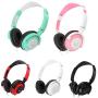 Cerobit 3.5mm Wired Gaming Headset Over-Ear Sports Headphones Music Earphones with Microphone in-line Control for Smartphones Tablet Laptop Desktop PC_Color:Pink