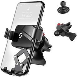 Syncwire Car Phone Mount, Air Vent Cell Phone Holder, Gravity Phone Car Mount Compatible with iPhone 11 Pro Max XS Max XR X 8 7 6s 6+ 6 Samsung Galaxy S10 S9 S8 and Smartphone Under 6.8 Inch