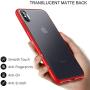 Meifigno Magic Series iPhone X Case, iPhone Xs Case, [Certified Military Protection][Agile Button], Translucent Matte PC with Soft Edges, Shockproof Protective Cover for Apple iPhone X/Xs 5.8", Red