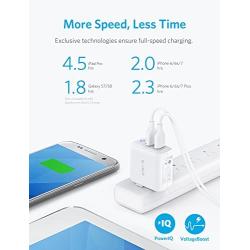 Anker Dual USB Wall Charger, PowerPort II 24W, Ultra-Compact Travel Charger with PowerIQ Technology and Foldable Plug, for iPhone XS/Max/XR/X/8/7/6/Plus, iPad Pro/Air 2/mini 4, Galaxy S9/S8/+ and More