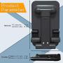 Adjustable Phone Stand Holder, ZHIKE Foldable Tablet Stand Mobile Phone Mount for Desk Compatible with Samsung Galaxy ipad Mini iPhone 11 Series X Xs max All Smartphones Smartphone, Kindle (Black)