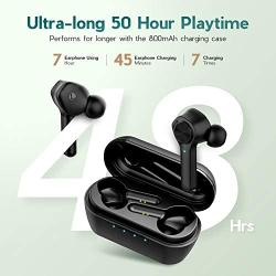 LASUNEY Bluetooth 5.0 True Wireless Earbuds with Charging Case for iPhone Android, 50H Cyclic Playtime Waterproof Hi-Fi CVC8.0 TWS Stereo Headphones with mic, in-Ear Earphones Headset for Sport