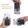 BIAJIYA Card Holder for Back of Phone Silicone Pouch Wallet Stick-on ID Credit Business Card Sleeve Pocket for All Smartphones (11PC)