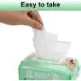 Deodorizing Hypoallergenic Pet Wipes with Fragrance Free Natural Organic for Cleaning Face Butt Eyes Ears Paws Teeth 100ct per Pack
