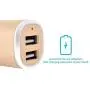 Tranesca Compatible 4.8A/24W Dual USB Port Car Charger for iPhone X 8 7 6S 6 Plus, 5 SE 5S 5 5C, Samsung Galaxy S9 S8 S7 S6 Edge, Note 8 4, LG G6 G5 V10 V20, HTC,Nexus, iPad Pro and More-Gold