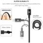 [2020 Upgraded] UNBREAKcable iPhone Charger Cable 3.3ft - [C89 Apple MFI Certified] Nylon Braided USB Fast Charging Cord Lightning Cable for iPhone 11 Pro Xs Max XR X 8 7 6s 6 SE iPad iPod - Black