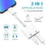 Headphone Adapter for iPhone 11 pro 3.5mm Jack Car Charger AUX Converter Splitter Charge & Audio Cables 2 in 1 for iPhone 7/7 Plus/8/X/10/11/XR/XS/XS Max Dongle Earphone Adaptor Support iOS System Headphone Adapter for iPhone 11 pro 3.5mm Jack Car Charger AUX Converter Splitter Charge & Audio Cables 2 in 1 for iPhone 7/7 Plus/8/X/10/11/XR/XS/XS Max Dongle Earphone Adaptor Support iOS System