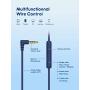 iClever Kids Headphones - Wired Headphones Kids, Adjustable Headband, Stereo Sound, Foldable, Untangled Wires, 3.5mm Aux Jack, 94dB Volume Limited - Childrens Headphones on Ear, Blue (Blue)