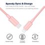 Apple MFi Certified USB C to Lightning Cable Made for iPhone X/XS/XR/XS Max / 8/8 Plus, Supports Power Delivery (for Use with Type C Chargers) 4FT (Rose)