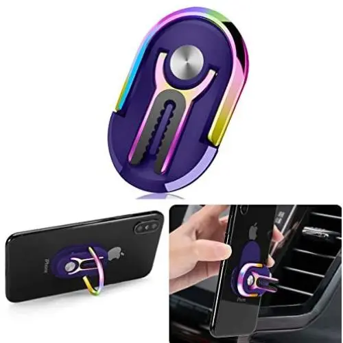 Phone Ring Holder Finger Kickstand, Multipurpose Phone Bracket, Universal Air Vent Car Phone Mount 3 in 1 Mobile Phone Stand 360 Degree Rotation(Blue Multicolor) (Blue Multicolor) Phone Ring Holder Finger Kickstand, Multipurpose Phone Bracket, Universal Air Vent Car Phone Mount 3 in 1 Mobile Phone Stand 360 Degree Rotation(Blue Multicolor) (Blue Multicolor)