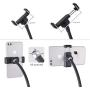 Tranesca Selfie Ring Light with Cell Phone Holder Stand for Live Stream/Makeup, LED Camera Lighting [3-Light Mode] with Flexible Arms Compatible with iPhone 8 7 6 Plus X Android (Black)