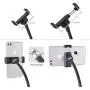 Tranesca Selfie Ring Light with Cell Phone Holder Stand for Live Stream/Makeup, LED Camera Lighting [3-Light Mode] with Flexible Arms Compatible with iPhone 8 7 6 Plus X Android (Black)