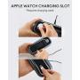 AUKEY Wireless Charging Station, 3-in-1 Qi Fast Charger Compatible with Apple Watch Series, AirPods Pro/AirPods, Wireless Charger for iPhone 11 Pro/XR/XS / 8 Plus, Samsung S10/S9 and More(36W Adapter