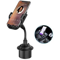 Car Cup Holder Phone Mount, Adjustable Gooseneck Cupholder Cell Phone Cradle with 360° Rotatable Holder for iPhone XR Xs XS Max X 8 7 7 Plus 6s/ Samsung Galaxy S10 S9 S8 S7/ Note 9 8, Huawei, GPS etc