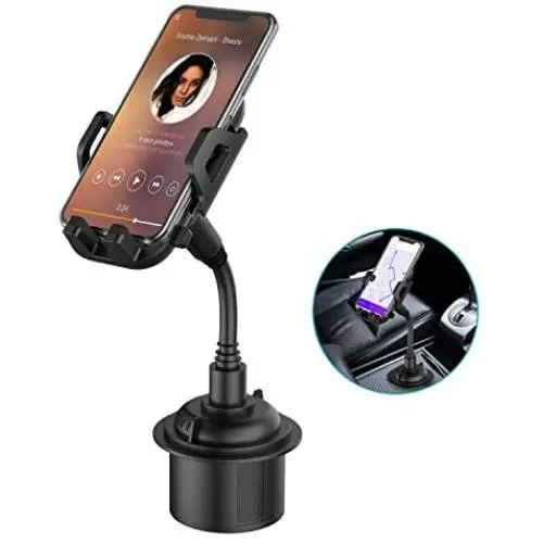 Car Cup Holder Phone Mount, Adjustable Gooseneck Cupholder Cell Phone Cradle with 360° Rotatable Holder for iPhone XR Xs XS Max X 8 7 7 Plus 6s/ Samsung Galaxy S10 S9 S8 S7/ Note 9 8, Huawei, GPS etc Car Cup Holder Phone Mount, Adjustable Gooseneck Cupholder Cell Phone Cradle with 360° Rotatable Holder for iPhone XR Xs XS Max X 8 7 7 Plus 6s/ Samsung Galaxy S10 S9 S8 S7/ Note 9 8, Huawei, GPS etc