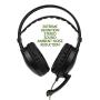 Homedoor SA-801 3.5mm Gaming Headsets with Microphone Over Ear Music Headphones Volume Control Black-green Compatible with PS4 New Xbox One Laptop Tablet PC Mobile Phones